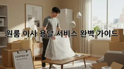 원룸 이사, 용달 서비스 완벽 가이드!